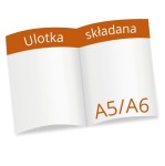 Ulotki składane A5/A6 - 350g mat