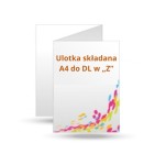 Ulotki składane A4 do DL w "Z" - 130g