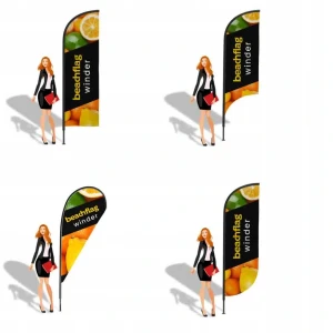 Flaga reklamowa / winder 290cm z podstawką 15kg