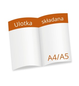 Ulotki składane A4/A5 -350g mat